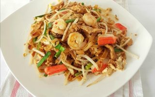 Penang Fried rice noodles, commonly found in the hawker stalls,