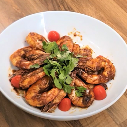 Tamarind pawns pan fried.