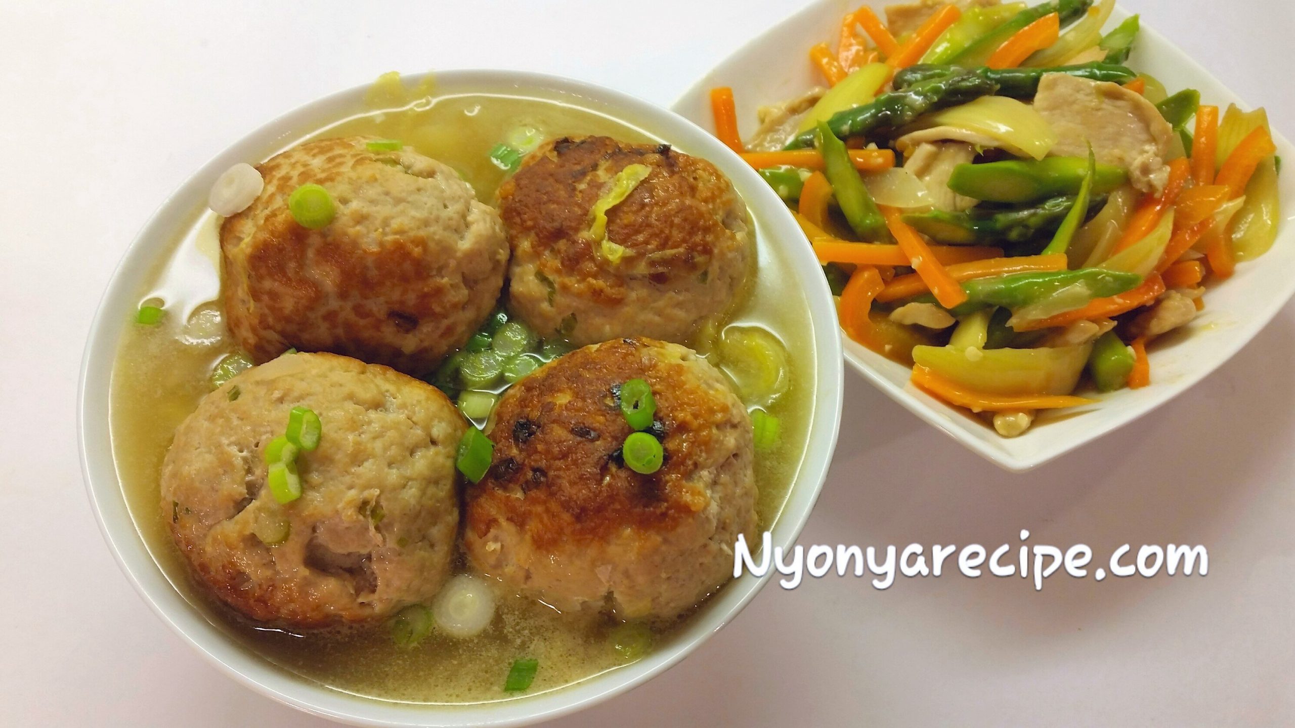 vegetable, pork balls,