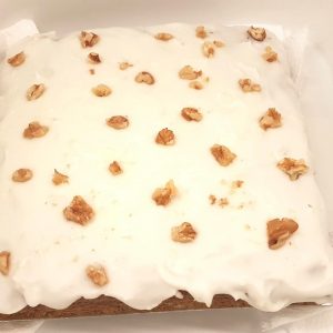 Carrot Cake with a kick in 20 cm tin