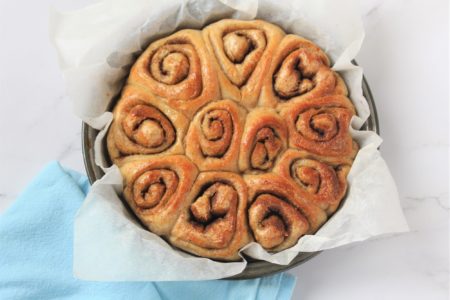 Pretty Cinnamon rolls from bread dough.