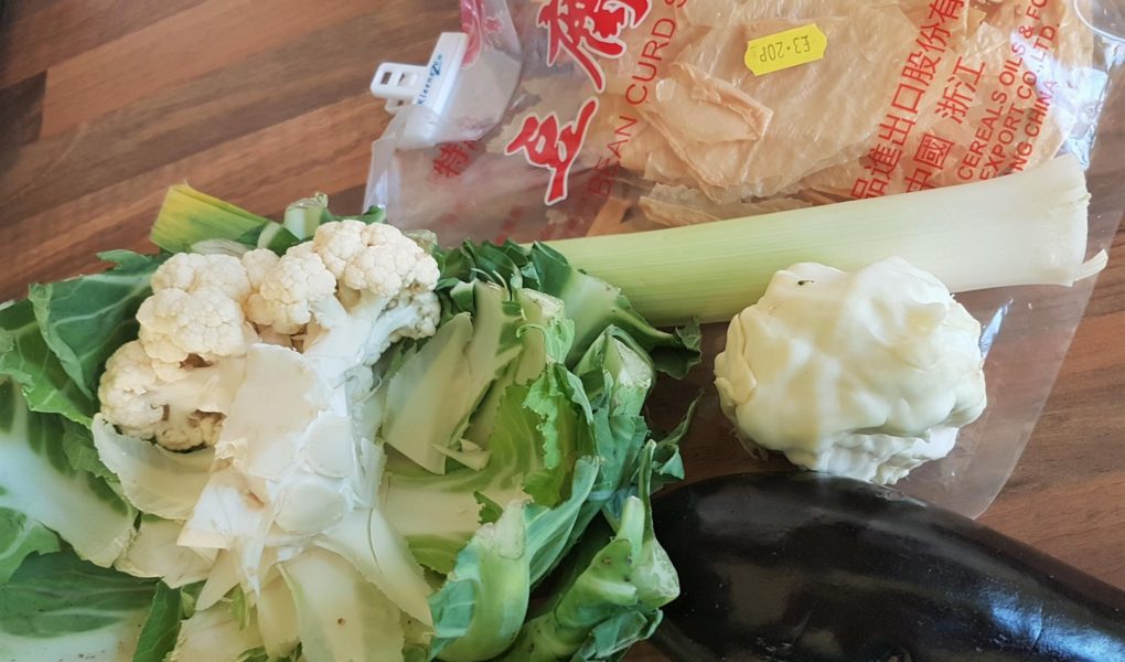 Remnant vegetables from the fridge