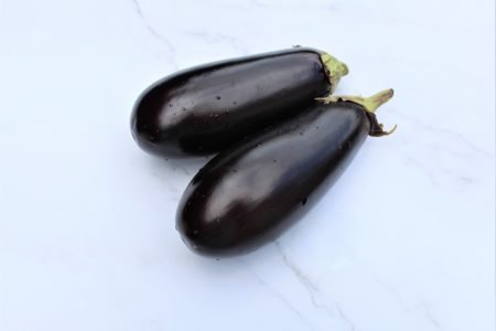 2 Purple Aubergine or egg plant