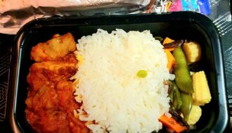 Chicken rendang meal served on board SIA. Is mine more tasty?