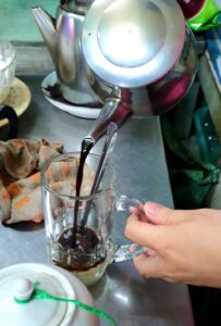 Vietnamese coffee with loads of condensed milk